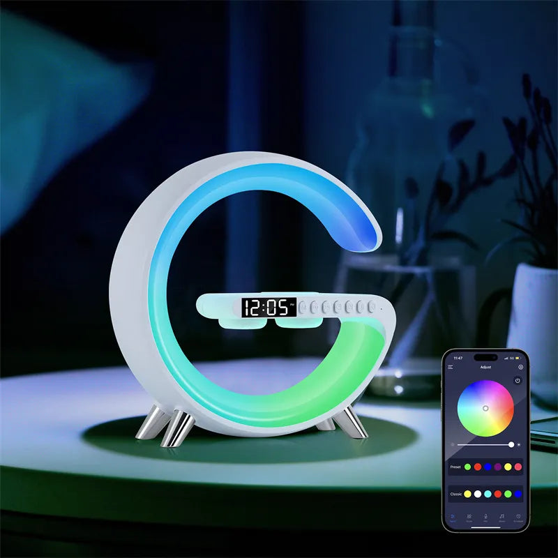LED Lamp Bluetooth Speake Wireless Charger